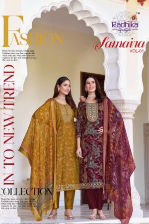 RADHIKA LIFESTYLE SAMAIRA VOL 1 Rehmat Boutique  RADHIKA LIFESTYLE SAMAIRA VOL 1 FANCY PRINTED KURTI 1.jpg