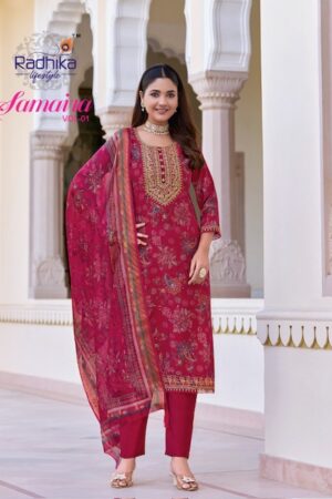 RADHIKA LIFESTYLE SAMAIRA VOL 1 Rehmat Boutique  RADHIKA LIFESTYLE SAMAIRA VOL 1 FANCY PRINTED KURTI 5.jpg