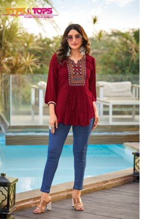 TIPS & TOPS SANA VOL 4 Rehmat Boutique  TIPS TOPS SANA VOL 4 KURTI WHOLESALER SURAT 2.jpg