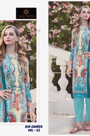 AALIZ PRINTS BIN SAHEED VOL 2 Rehmat Boutique  AALIZ PRINTS BIN SAHEED VOL 2 COTTON PRINTED SUITS 2.jpg