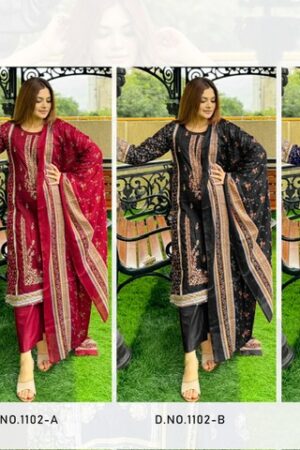 AASHA DESIGNER D.NO 1102 Rehmat Boutique  AASHA DESIGNER 1102 PAKISTANI SUITS WHOLESALE 1.jpg