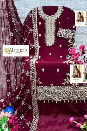 ALZOHAIB D.NO AZ 1204 & 1205 Rehmat Boutique  ALZOHAIB D.NO AZ 1204 1205 GEORGETTE SUITS 2.jpg