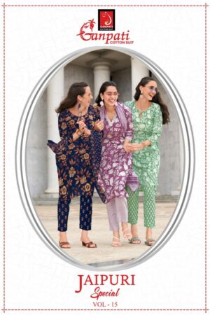 GANPATI JAIPURI VOL 15 Rehmat Boutique  GANPATI JAIPURI VOL 15 READYMADE KURTIS SUPPLIER 4.jpg