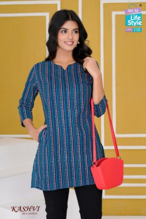 Home Rehmat Boutique Buy Ethnic Suits Online for Weddings MCM LIFESTYLE KASHVI Rehmat Boutique MCM LIFESTYLE KASHVI COTTON SHORT KURTI CATALOGUE 1 1.jpg