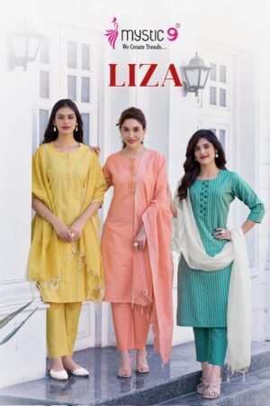 MYSTIC 9 LIZA VOL 3 Rehmat Boutique  MYSTIC 9 LIZA VOL 3 KURTI WHOLESALER 1.jpg