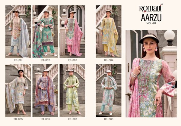 ROMANI AARZU VOL 20 Rehmat Boutique  ROMANI AARZU VOL 20 PURE COTTON SUITS CATALOGUE 4.jpg