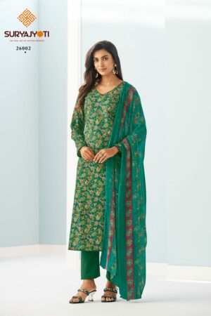 SURYAJYOTI SUHANA VOL 26 Rehmat Boutique  SURYAJYOTI SUHANA VOL 26 COTTON PRINTED SUITS 5.jpg