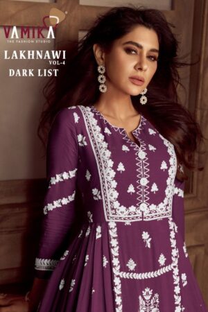 VAMIKA LAKHNAWI VOL 4 Rehmat Boutique  VAMIKA LAKHNAWI VOL 4 DARK LIST RAYON KURTI SUPPLIER 7.jpg