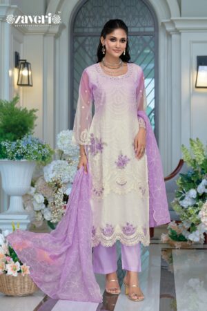 ZAVERI FEMINA VOL 4 COLOR EDITION Rehmat Boutique  ZAVERI FEMINA VOL 4 COLOR EDITION ORGANZA SUITS 2.jpg