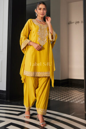 Shivali S4u Mustard Majesty-Farshi Salwar Set New Arrival 2025 Rehmat Boutique  705.jpg