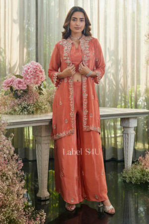 Shivali S4u Coral Charm-Jacket Set New Arrival 2025 Rehmat Boutique  725.jpg