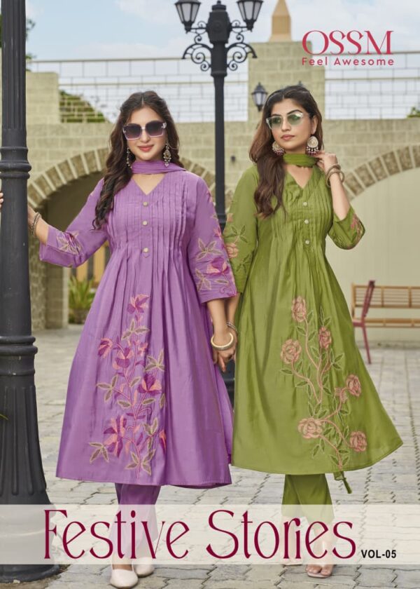 OSSM FESTIVE STORIES VOL 5 Rehmat Boutique  OSSM FESTIVE STORIES VOL 5 KURTI WHOLESALER 5.jpg