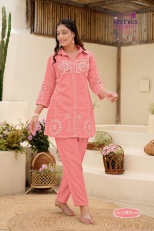 RADHIKA LIFESTYLE JAGUAR VOL 1 Rehmat Boutique  RADHIKA LIFESTYLE JAGUAR VOL 1 READYMADE CORD SET 3.jpg