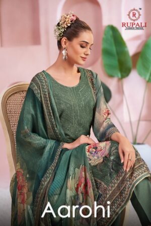 RUPALI AAROHI Rehmat Boutique RUPALI AAROHI CREPE HANDWORK SUITS CATALOG 6.jpg