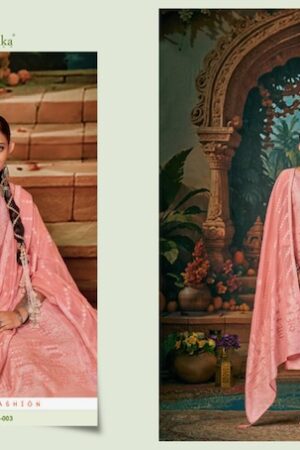 AZARA BANARASI ADHA VOL 7 COTTON JACQUARD SUITS 3.jpg