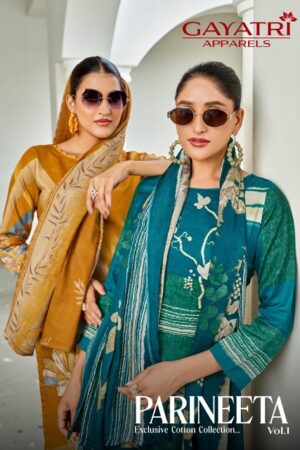 GAYATRI APPARELS PARINEETA VOL 1 PURE COTTON SUITS 10.jpg