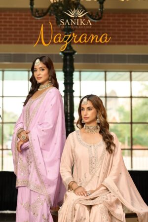 Home Rehmat Boutique Buy Ethnic Suits Online for Weddings SANIKA FASHION NAZRANA READYMADE CHINNON SUITS 5.jpg