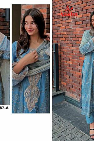 AASHA DESIGNER D.NO 1187 PAKISTANI SUITS WHOLESALER 9.jpg
