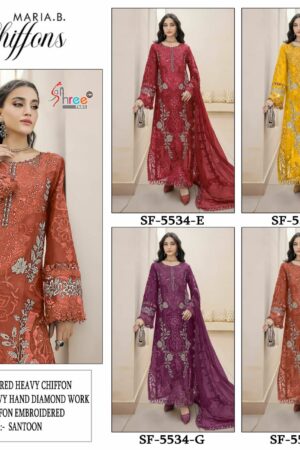 SHREE FABS MARIA B CHIFFONS SF 5534 PAKISTANI SUITS 4.jpg