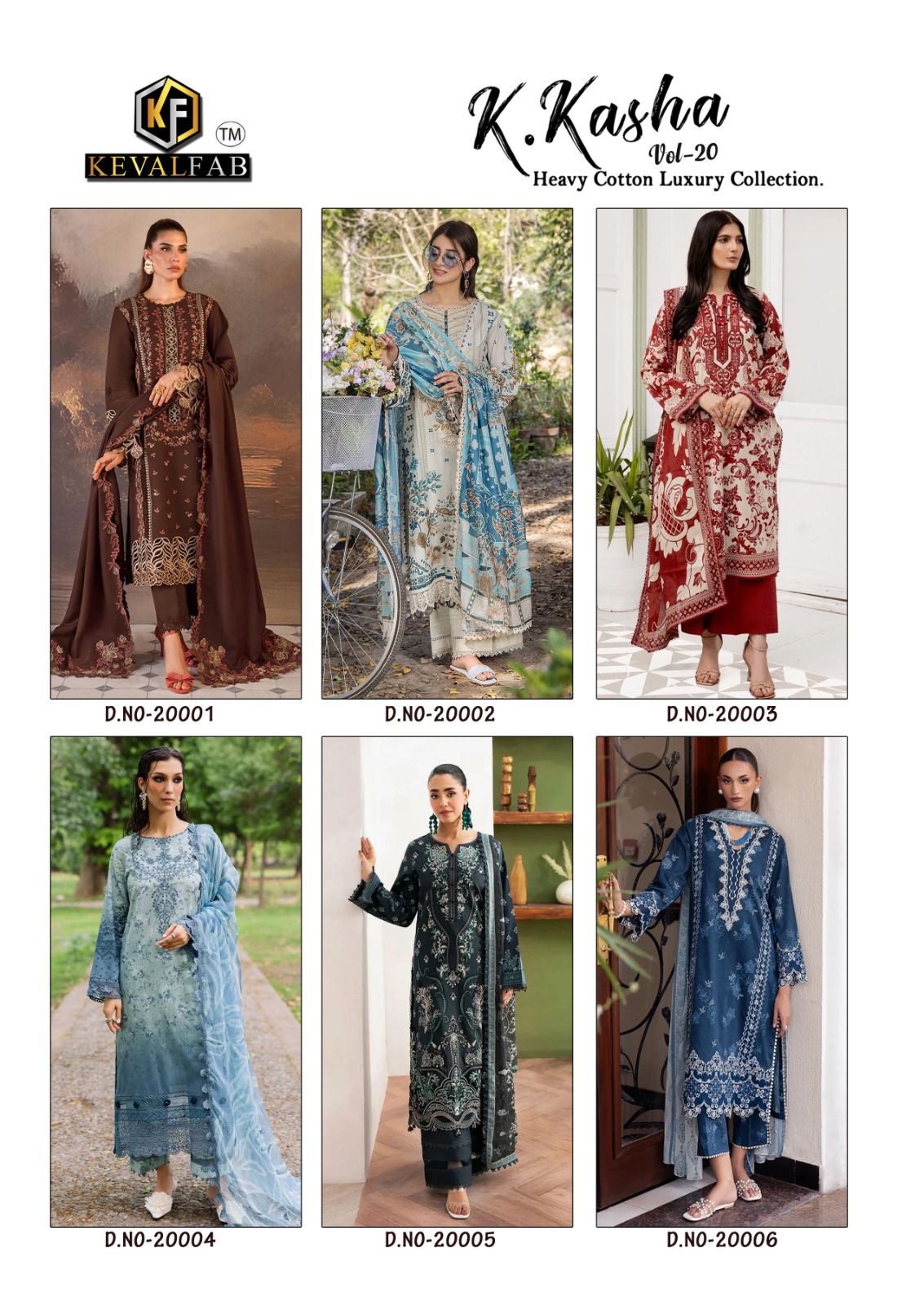 ₹395 Pcs : 6 KEVAL FAB K KASHA VOL 20 KARACHI SUITS WHOLESALER 0 40 Rehmat Boutique ₹395 Pcs : 6 KEVAL FAB K KASHA VOL 20 KARACHI SUITS WHOLESALER 0 40 KEVAL FAB K KASHA VOL 20 KARACHI SUITS WHOLESALER 14.jpg