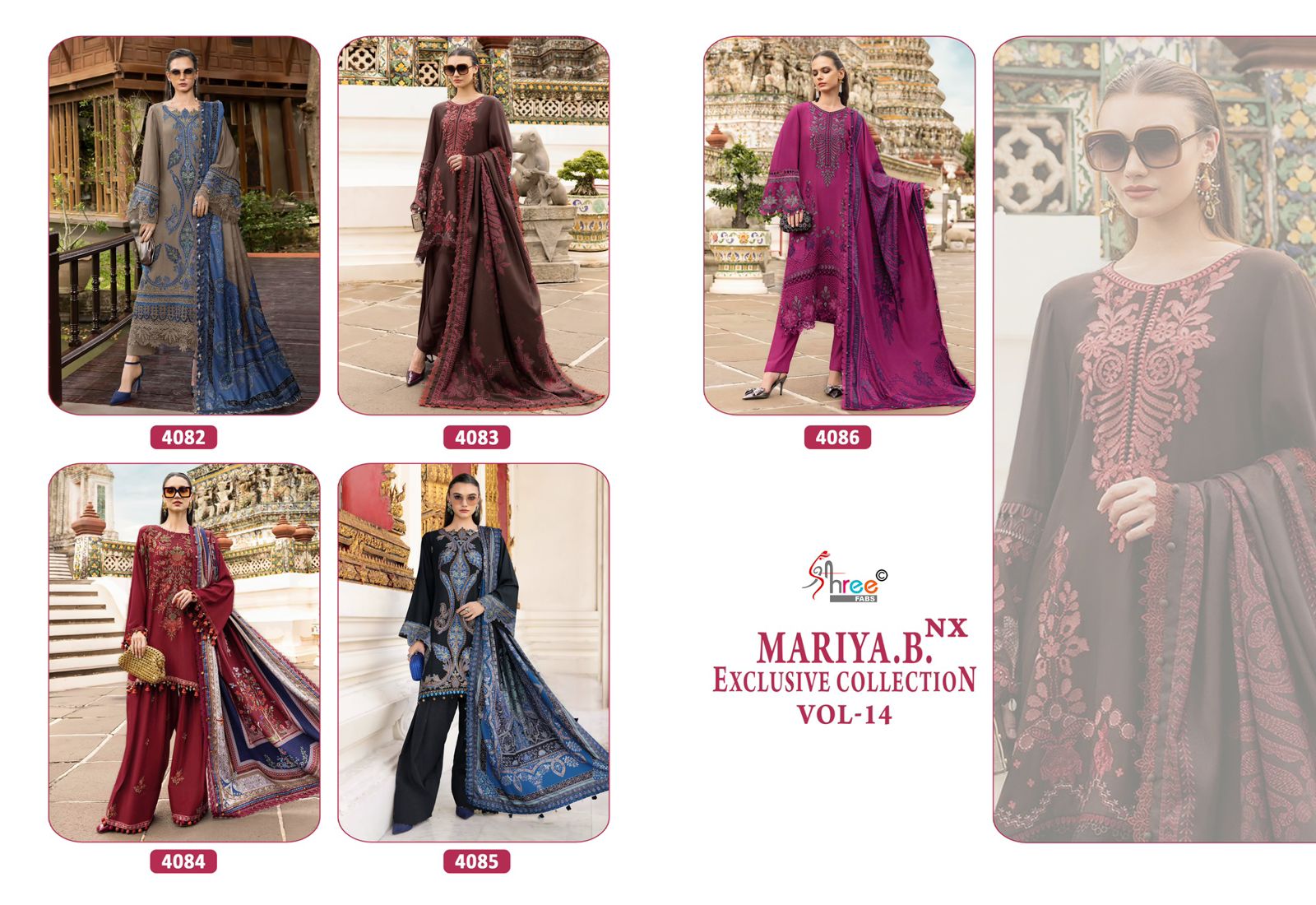 ₹945 Pcs : 5 SHREE FABS MARIYA B VOL 14 NX PAKISTANI SUITS 0 23 Rehmat Boutique ₹945 Pcs : 5 SHREE FABS MARIYA B VOL 14 NX PAKISTANI SUITS 0 23 SHREE FABS MARIYA B VOL 14 NX PAKISTANI SUITS 1.jpg