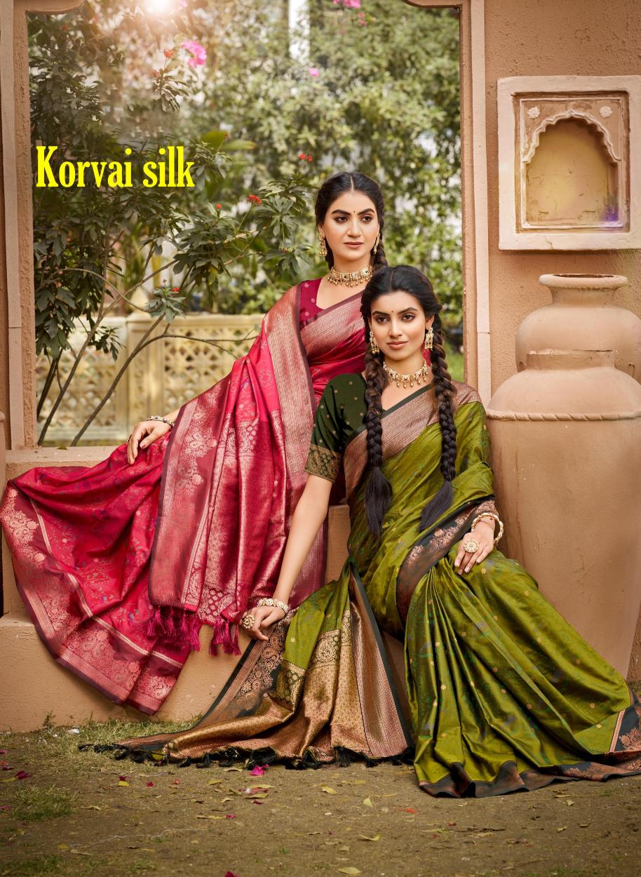 Bunawat - Korvai Silk Sangam Prints SOFT SILK Woven Work Traditional Saree Rehmat Boutique Bunawat - Korvai Silk Sangam Prints SOFT SILK Woven Work Traditional Saree Rehmat Boutique bunawat korvai silk sangam prints soft silk woven work traditional saree 2026 02 20 15 56 02.jpg