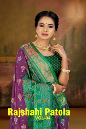 Bunawat - Rajshahi Patola-04 Sangam Prints Patola Silk Woven Work Traditional Saree Rehmat Boutique  bunawat rajshahi patola 04 sangam prints patola silk woven work traditional saree 2026 02 11 12 25 2.jpeg