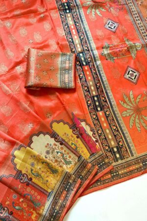 kc 211 dola silk jacquard weaving saree in wholesale surat Rehmat Boutique