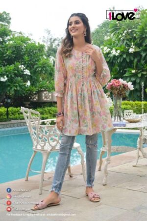 Home Rehmat Boutique Buy Ethnic Suits Online for Weddings 1love we desi cotton rayon hit design full stitch single short kurti Rehmat Boutique