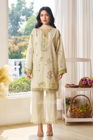 Shivali S4u Soft Green Threadwork-Suit Set New Arrival 2025 Rehmat Boutique
