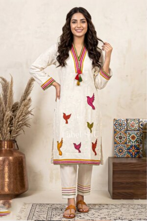 Shivali S4u Play of Wings Embroidered-Co-ord Set New Arrival 2025 Rehmat Boutique