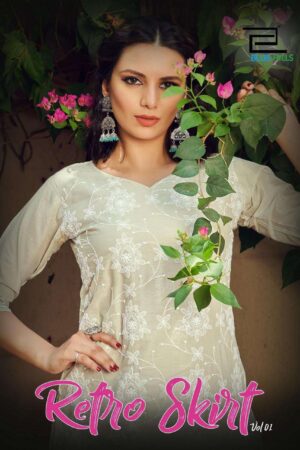 Blue Hills Retro Skirt Vol 1 Cotton Designer Long wholesale kurti with skirt in surat Rehmat Boutique