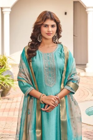 aanchi mishka vichitra silk readymade wholesale suit Rehmat Boutique