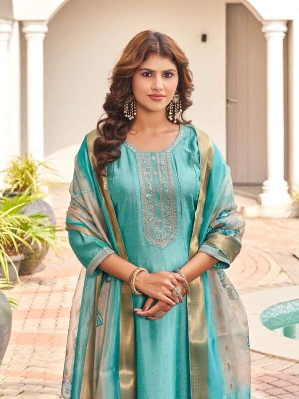 aanchi mishka vichitra silk readymade wholesale suit Rehmat Boutique