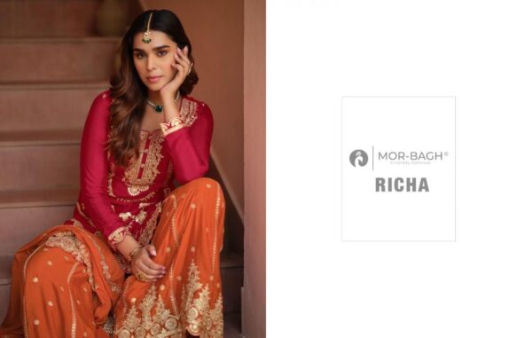 aashirwad richa series 10763-10765 PREMIUM CHINNON SILK wholesale suit Rehmat Boutique