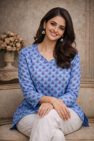 aawiya rj 27 pretty look muslin readymade short kurti for girls Rehmat Boutique