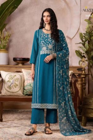 alizeh series 7085-7088 Pure Organza wholesale readymade suit Rehmat Boutique