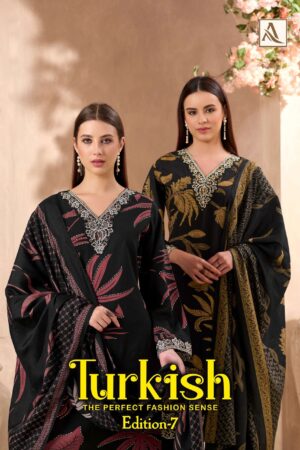 Alok Suits Turkish Edition 7 series 2239104401-2239104404 viscose rayon suit Rehmat Boutique
