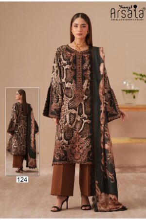 Arsala Amara series 121-126 Pure Heavy Lawn Cotton wholesale suit Rehmat Boutique