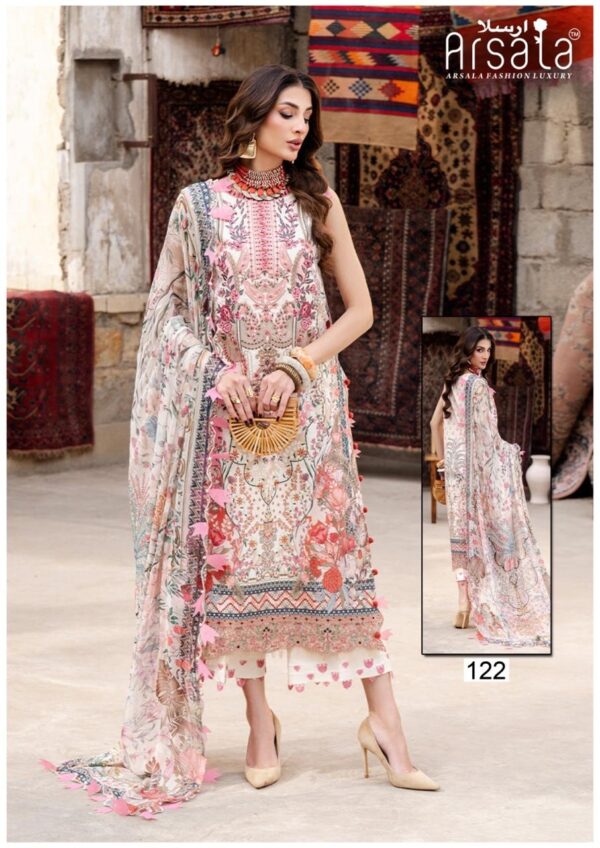 Arsala Amara series 121-126 Pure Heavy Lawn Cotton wholesale suit Rehmat Boutique Arsala Amara series 121-126 Pure Heavy Lawn Cotton wholesale suit Arsala Amara series 121-126 Pure Heavy Lawn Cotton wholesale suit Rehmat Boutique