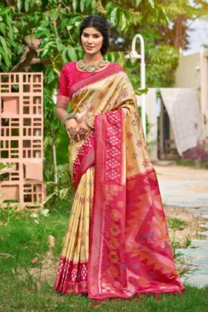 Astita fancy designer POORVIKA SILK VOL 6 Pochampalli Soft Silk fabric saree in wholesale surat Rehmat Boutique