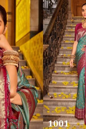 astita launch vaani series 1001 to 1004 banarasi silk traditional saree in wholesale surat Rehmat Boutique