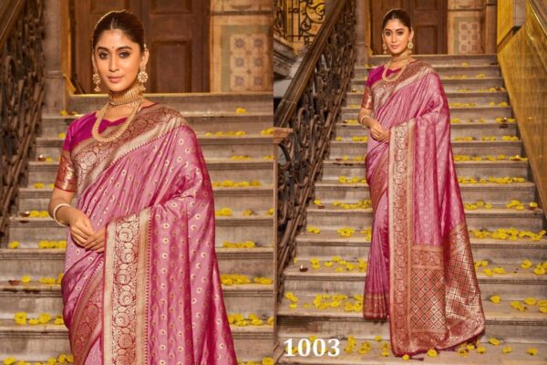 astita launch vaani series 1001 to 1004 banarasi silk traditional saree in wholesale surat Rehmat Boutique