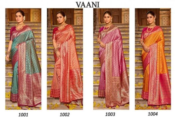 astita launch vaani series 1001 to 1004 banarasi silk traditional saree in wholesale surat Rehmat Boutique