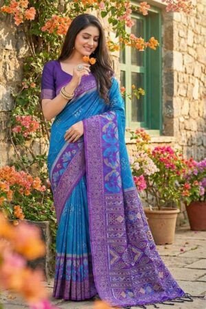 Astita NAVYA SILK VOL 2 shree shyam fashion fancy designer Pochampalli Soft Silk fabric with Fancy latkan saree in wholesale surat Rehmat Boutique