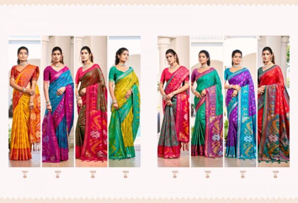 Astita POORVIKA SILK VOL 1 series 1001-1008 Pochampalli Silk wholesale saree Rehmat Boutique