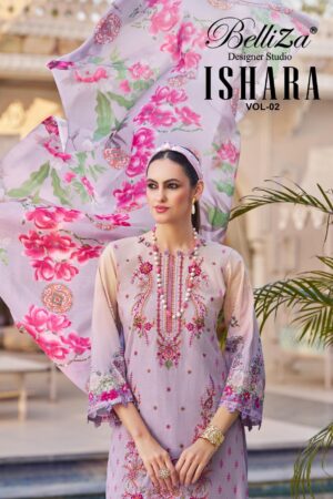belliza designer ishara vol 2 series 958001 to 958006 cotton stylish pakistani salwar kameez in wholesale surat Rehmat Boutique