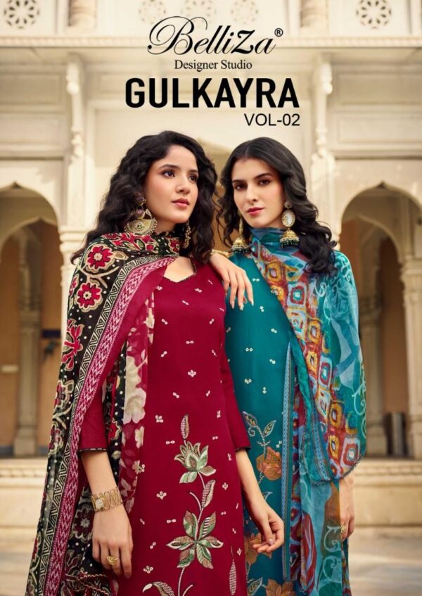 belliza gulkayra vol 2 series 861001-861008 Pure Heavy Jam wholesale suit Rehmat Boutique