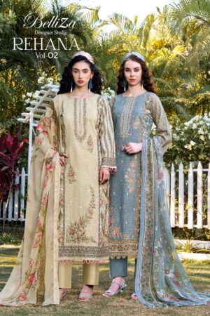 Home Rehmat Boutique Buy Ethnic Suits Online for Weddings belliza rehaanaa vol 2 series 967001 to 967006 cotton linen full stitch big size pakistani salwar kameez in wholesale surat Rehmat Boutique