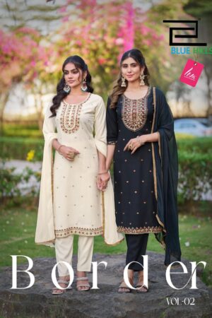 blue hills border vol 2 series 5180 to 5185 readymade rayon big size suit in wholesale surat Rehmat Boutique